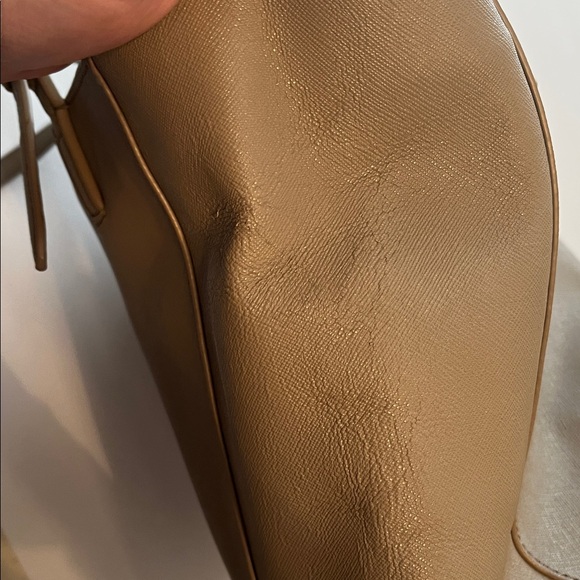 Tory Burch York Buckle Tote Bag in Saffiano Leather and a Grey/Taupe Color Purse - Picture 10 of 14